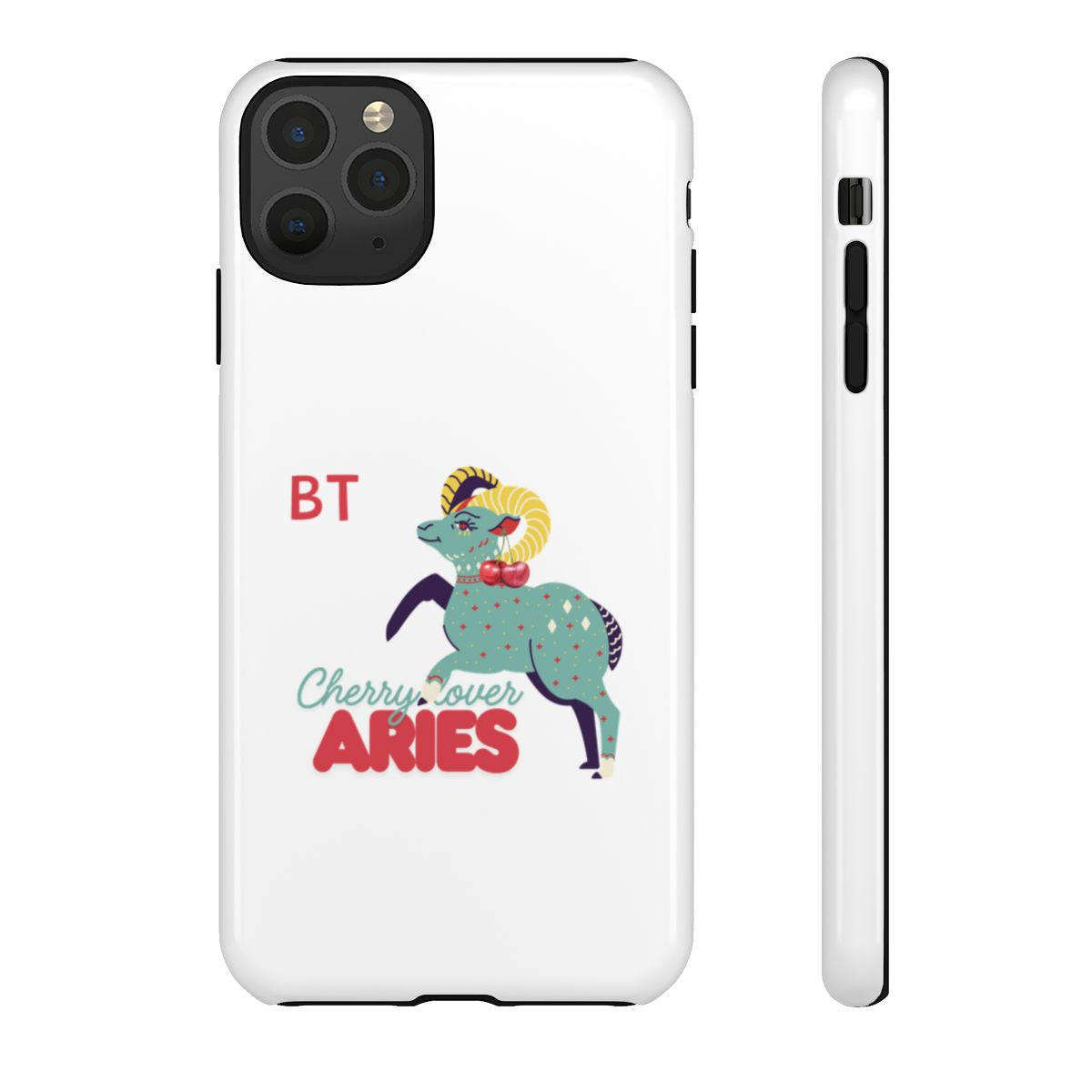 Cherry Lover Zodiac Phone Case - ARIES - PERSONALIZED