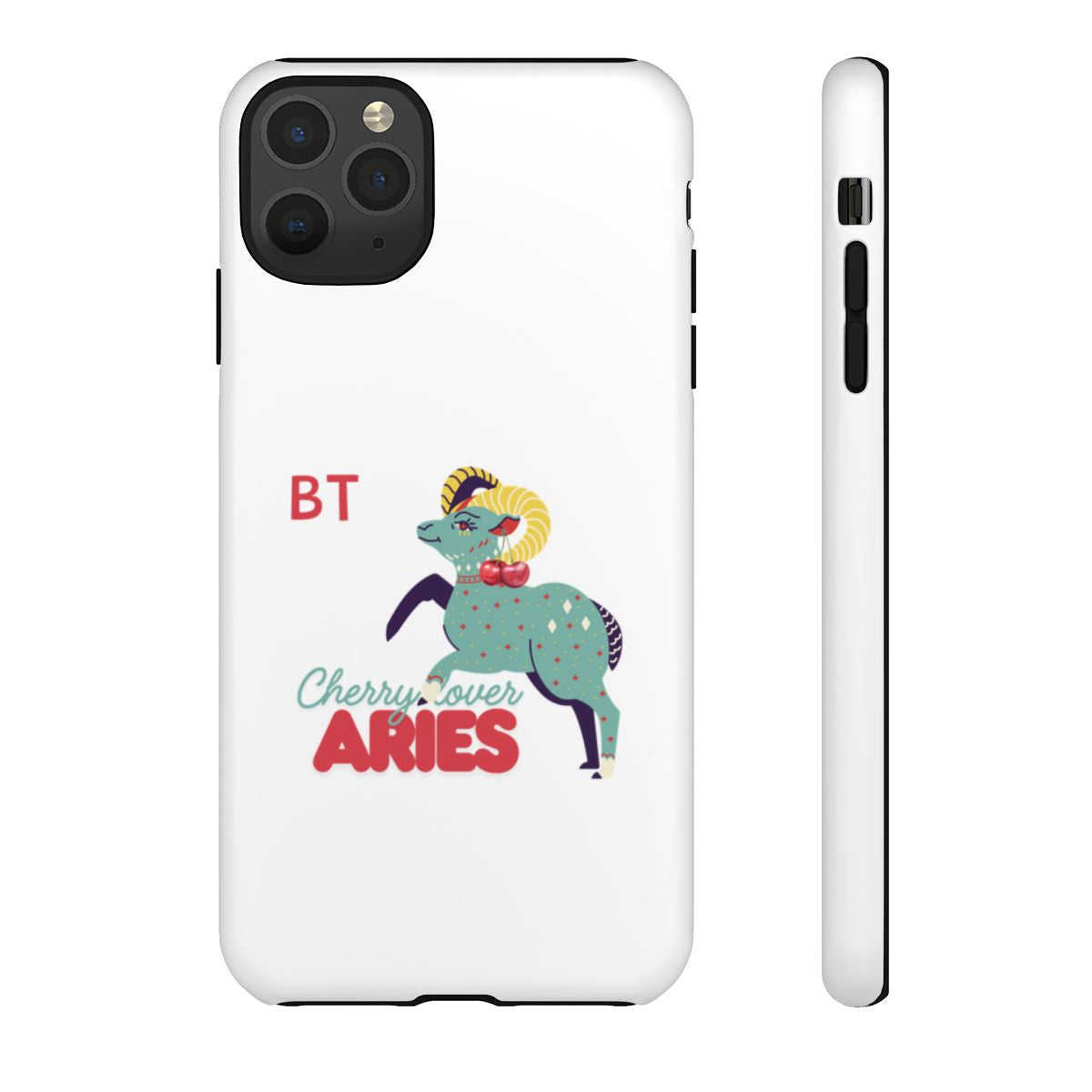 Cherry Lover Zodiac Phone Case - ARIES - PERSONALIZED