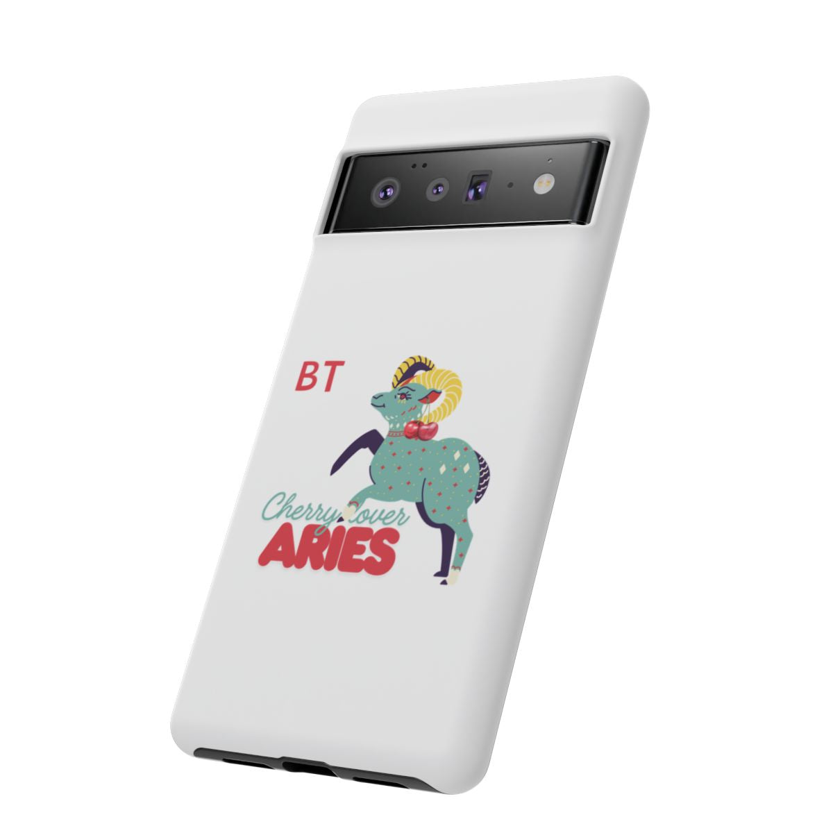 Cherry Lover Zodiac Phone Case - ARIES - PERSONALIZED