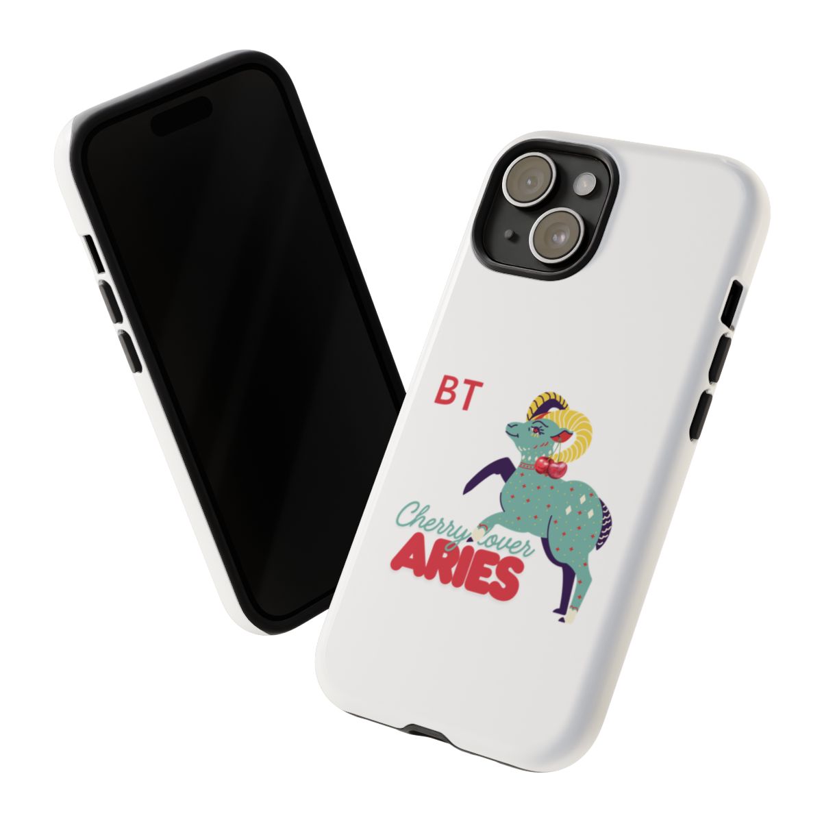 Cherry Lover Zodiac Phone Case - ARIES - PERSONALIZED