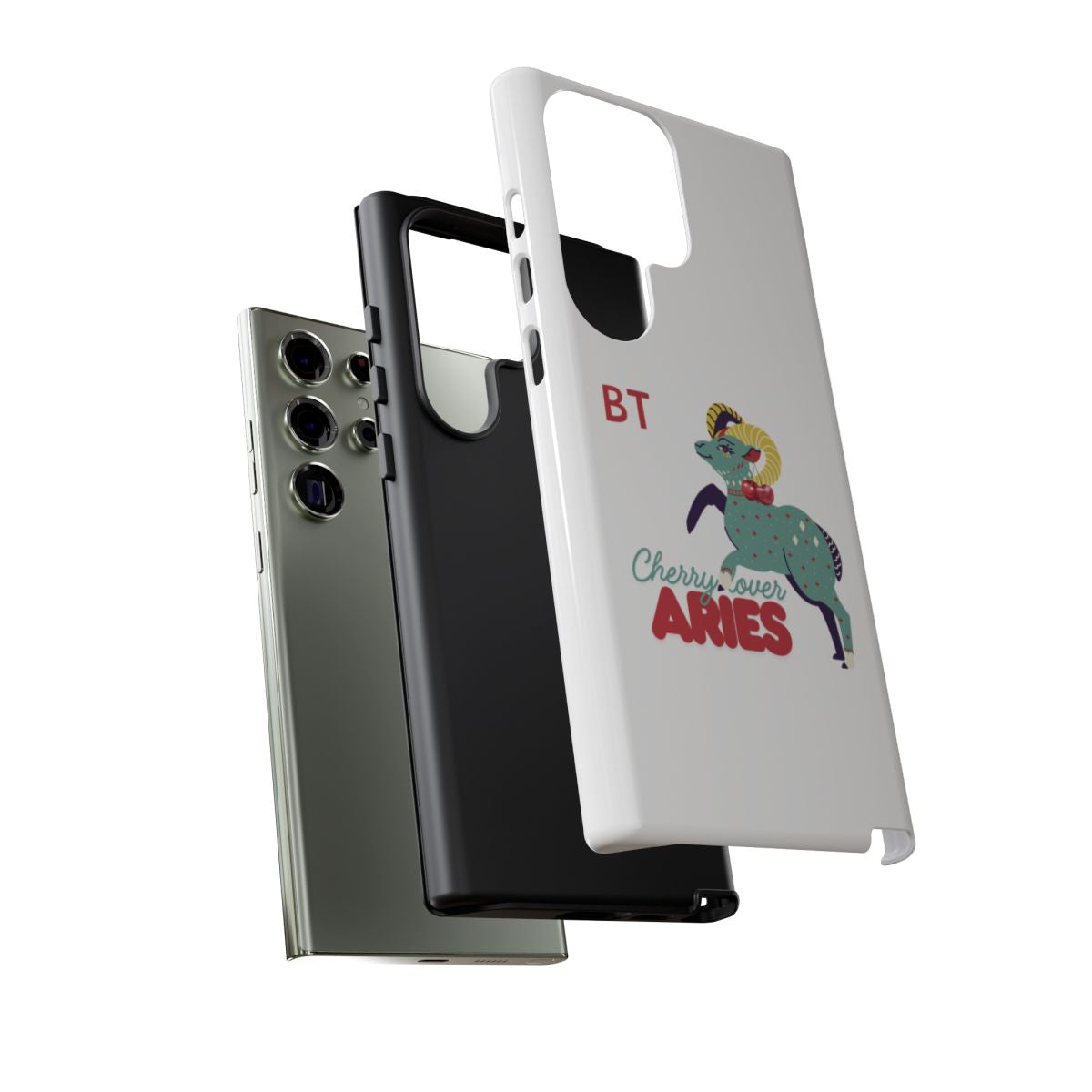Cherry Lover Zodiac Phone Case - ARIES - PERSONALIZED