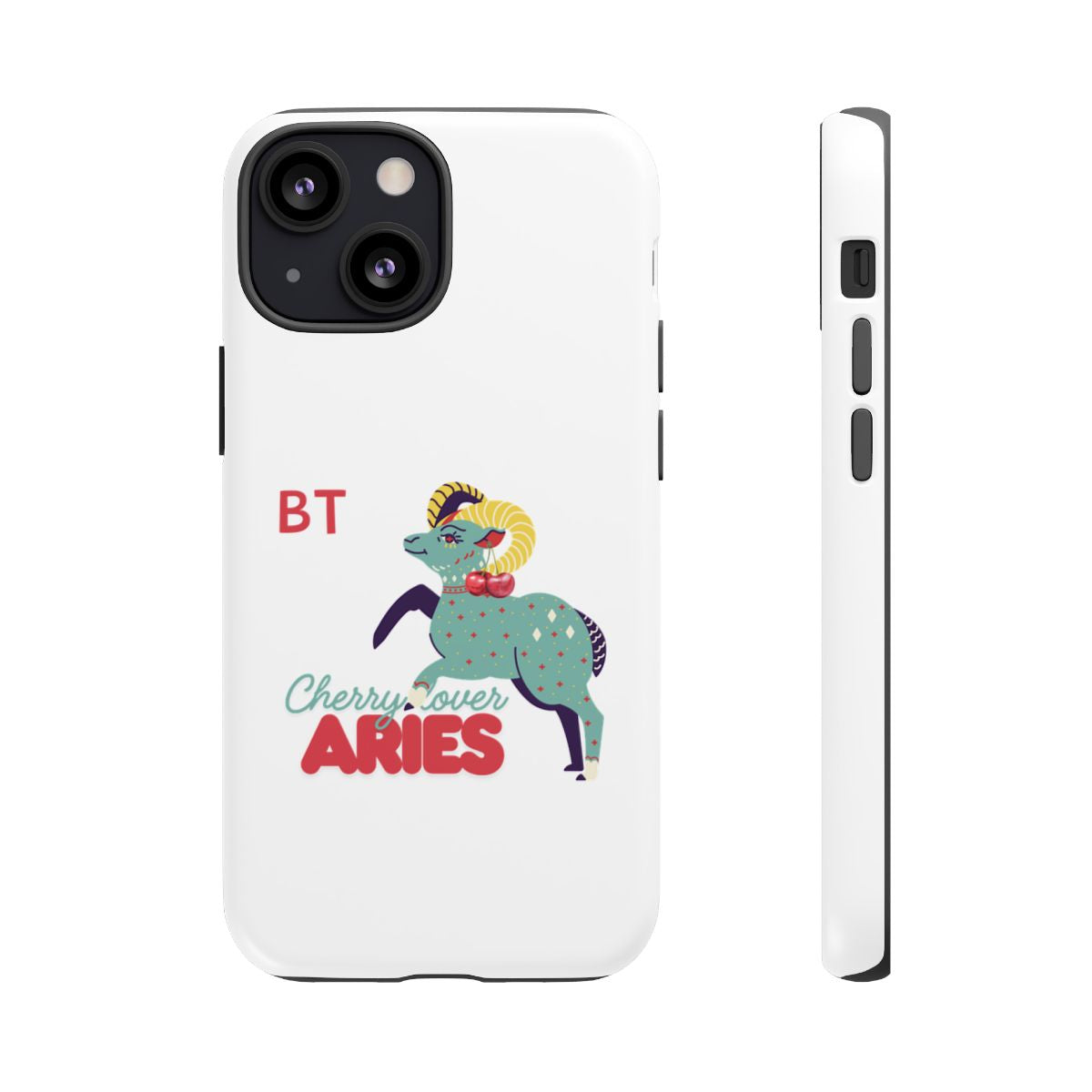 Cherry Lover Zodiac Phone Case - ARIES - PERSONALIZED