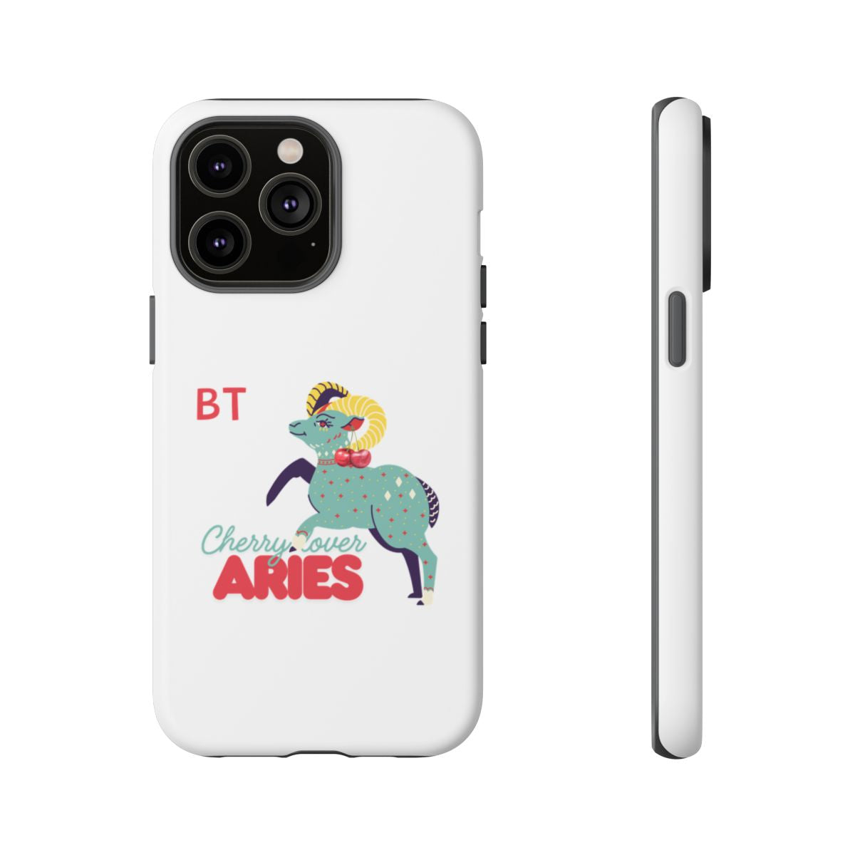 Cherry Lover Zodiac Phone Case - ARIES - PERSONALIZED