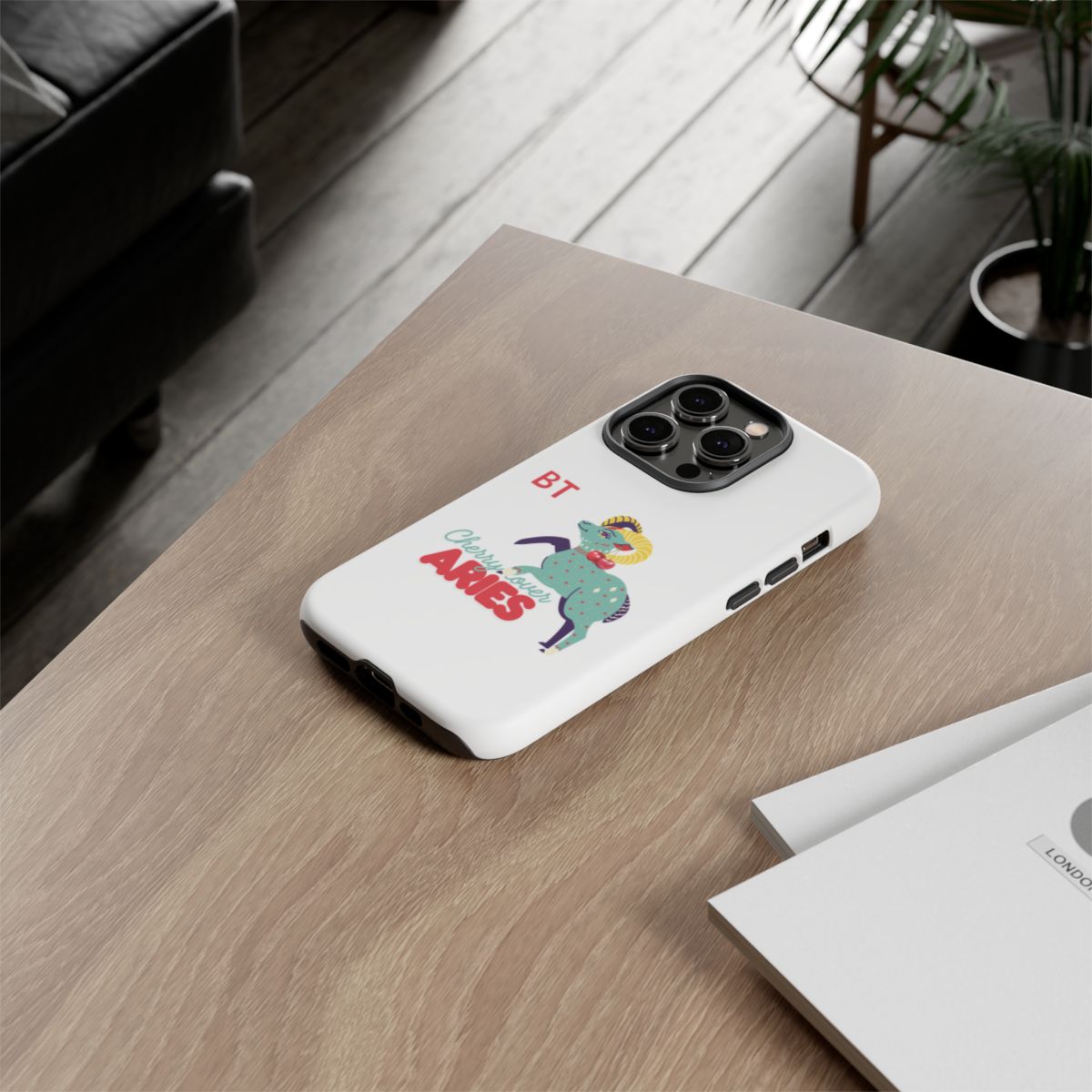 Cherry Lover Zodiac Phone Case - ARIES - PERSONALIZED