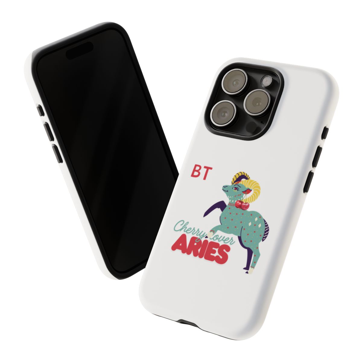 Cherry Lover Zodiac Phone Case - ARIES - PERSONALIZED
