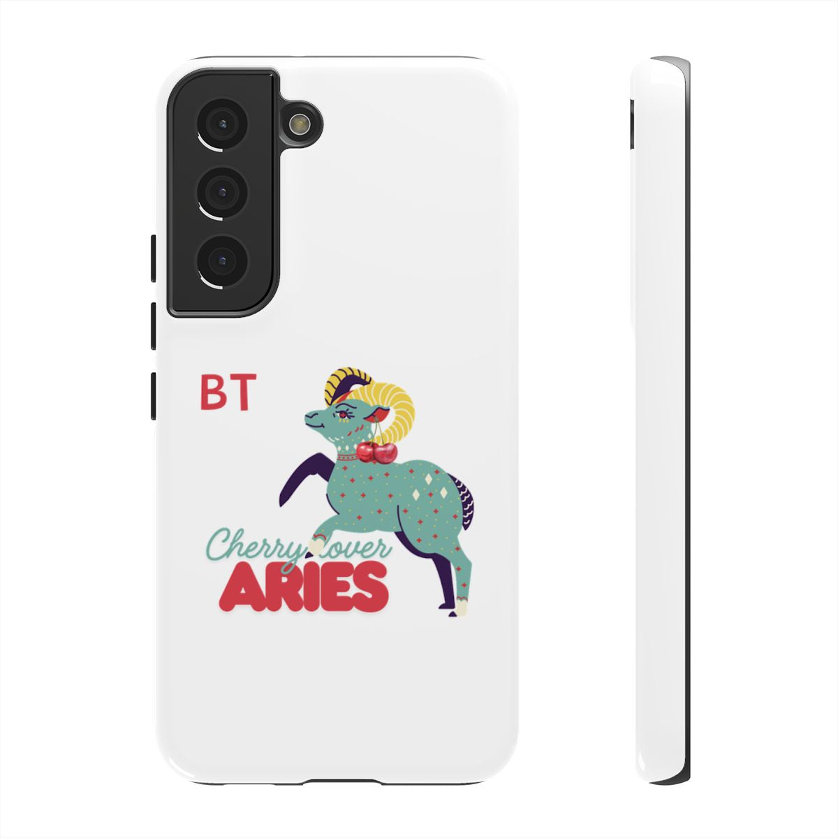 Cherry Lover Zodiac Phone Case - ARIES - PERSONALIZED